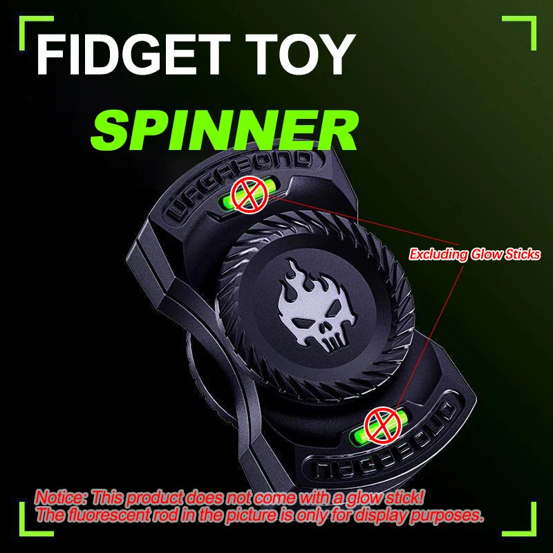 3-in-1 Alloy EDC Fidget Toy – Spinner, Slider & Sound Coin