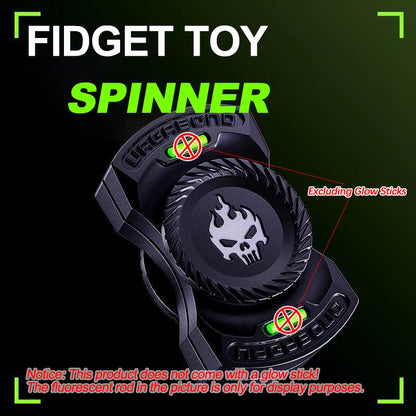 3-in-1 Alloy EDC Fidget Toy – Spinner, Slider & Sound Coin