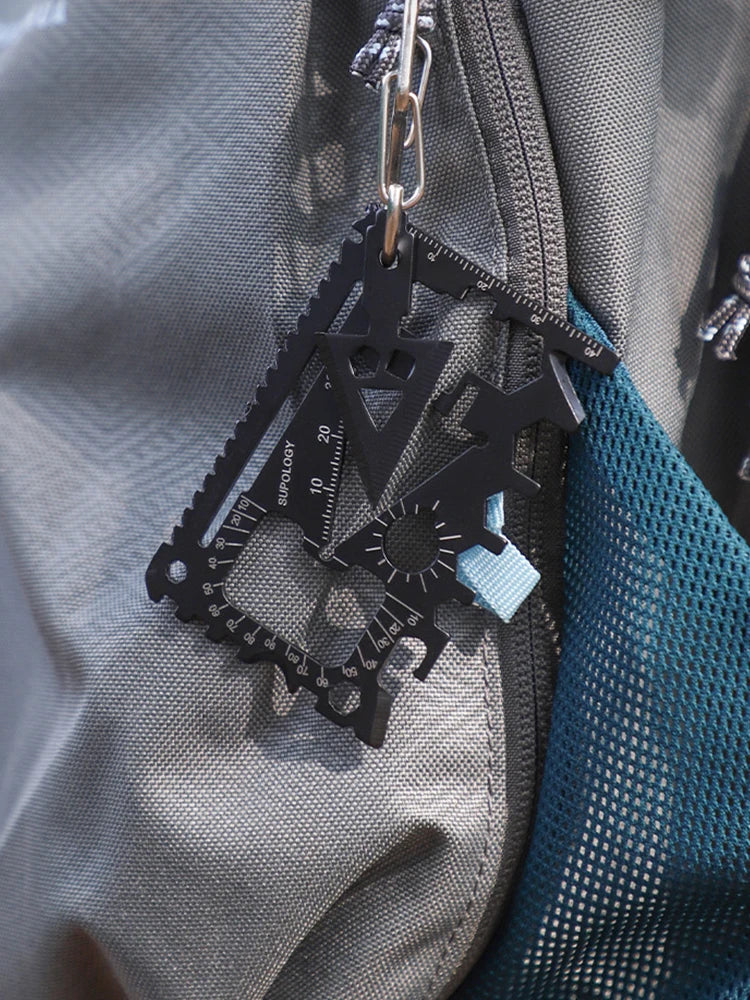 18-in-1 Stainless Steel EDC Multi-Tool Card