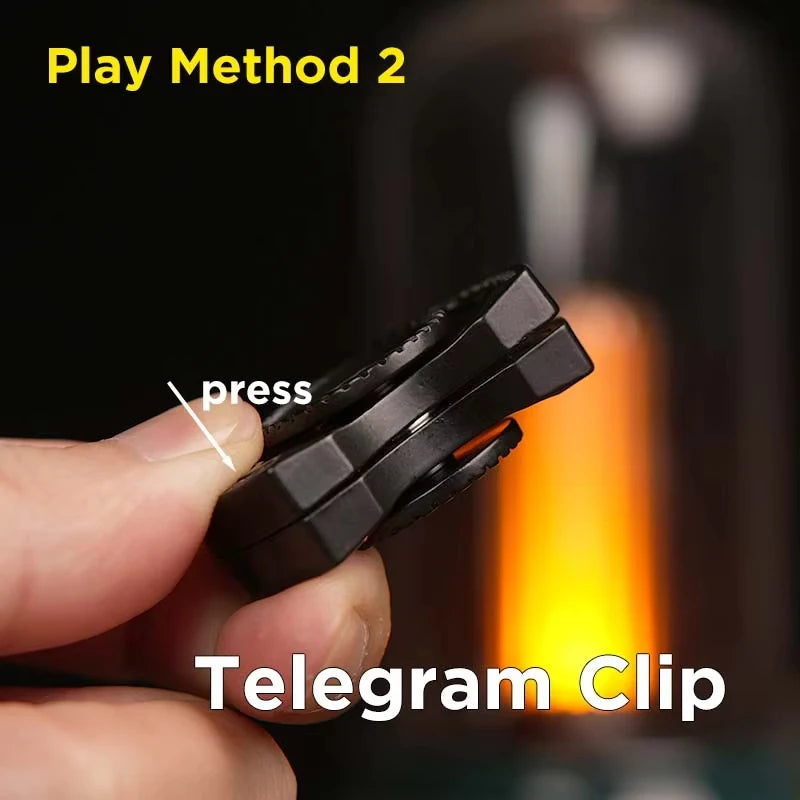 3-in-1 Alloy EDC Fidget Toy – Spinner, Slider & Sound Coin