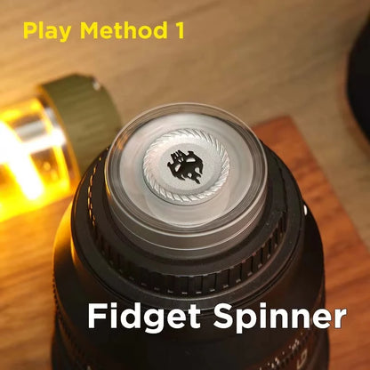 3-in-1 Alloy EDC Fidget Toy – Spinner, Slider & Sound Coin