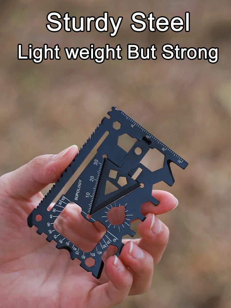 18-in-1 Stainless Steel EDC Multi-Tool Card