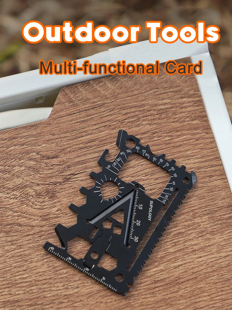 18-in-1 Stainless Steel EDC Multi-Tool Card