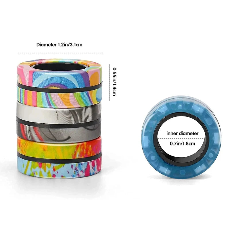 Magnetic Fidget Spinner Rings – Set of 3